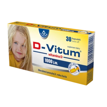 D-Vitum witamina D 1000 j.m., 30 kapsułek twist-off