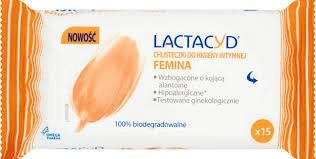 LACTACYD Femina chusteczki, 15 sztuk