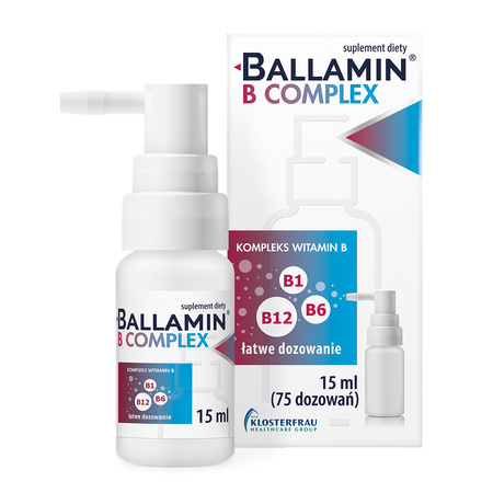 Ballamin B Complex aerozol podjęzykowy o smaku wiśniowym, 15ml