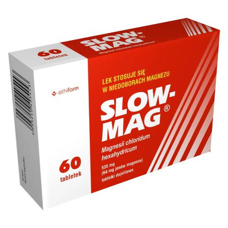 SLOW-MAG 535mg tabletki dojelitowe, 60 sztuk
