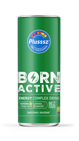 Plusssz Born Active Energy Complex Drink, puszka 250ml