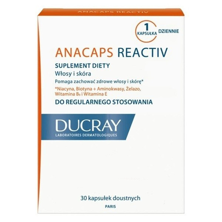 DUCRAY ANACAPS REACTIV x 30 kapsułek