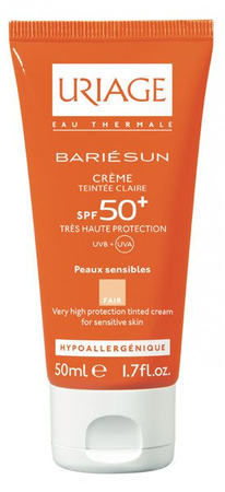 URIAGE BARIESUN Krem tonujący SPF50+, naturalny beż 50ml