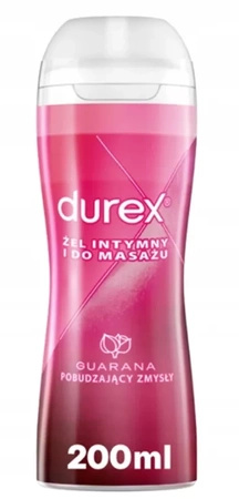 Durex 2w1 Żel intymny i do masażu z ekstraktem z Guarany, 200ml