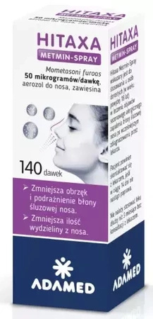 Hitaxa Metmin Spray do nosa 50mcg/dawkę, 140 dawek