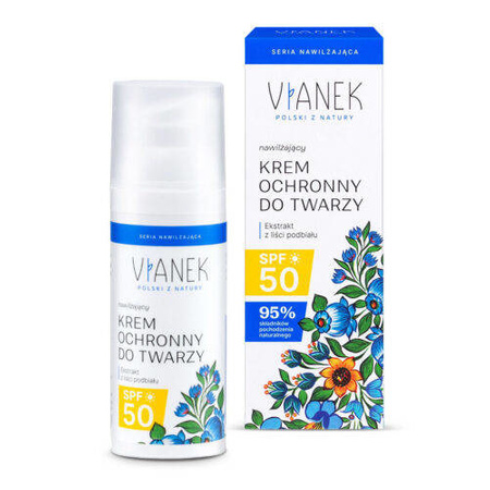 VIANEK Nawilżający Krem ochronny do twarzy SPF50, 50ml