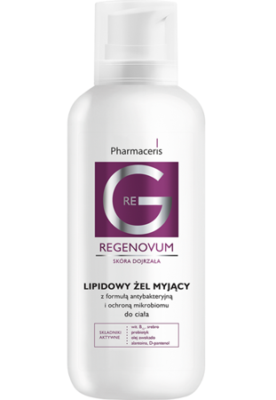 PHARMACERIS REGENOVUM Lipidowy żel myjący 400 ml