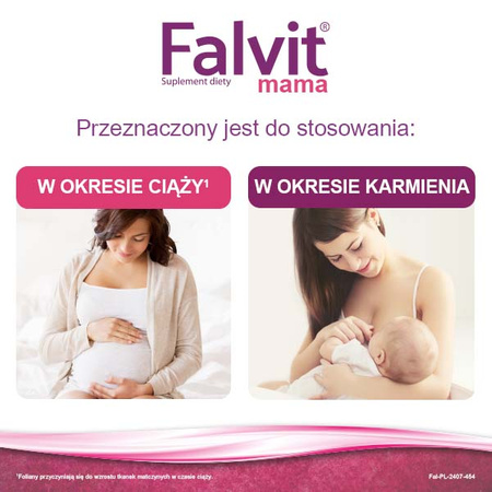 Falvit mama witaminy dla kobiet w ciąży i matek karmiących, 30 tabl.