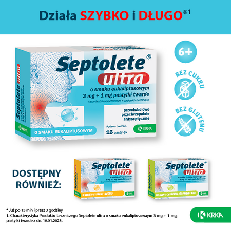 SEPTOLETE ULTRA x 16 pastylek 