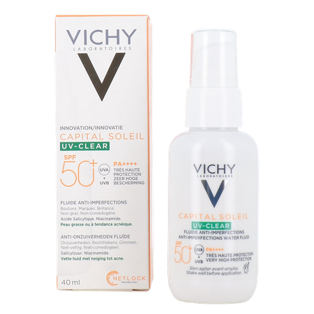 VICHY Capital Soleil UV-Clear SPF50+ Fluid przeciw niedoskonałościom 40ml