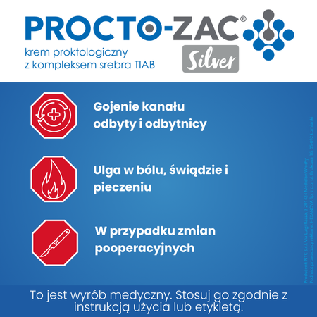Procto-Zac Silver, krem proktologiczny, 25ml