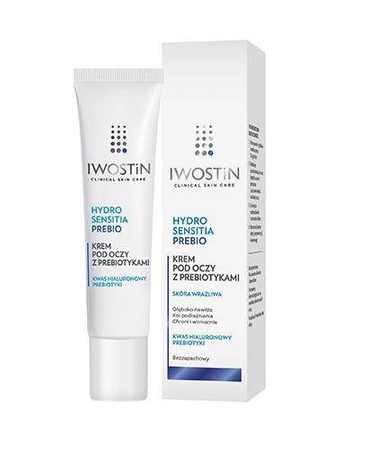 IWOSTIN HYDRO SENSITIA PREBIO Krem pod oczy z prebiotykami 15ml  DATA WAŻNOŚCI 01.2025r.