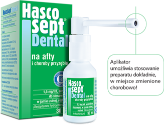 HASCOSEPT DENTAL 1,5 mg/g aerozol 30 g
