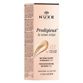 Nuxe Prodigieux Nawilżający krem BB - odcień jasny (Light) 01, 30ml