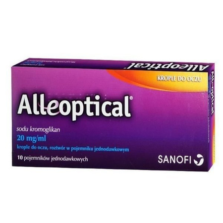 ALLEOPTICAL 0,02g/ml, krople do oczu, roztwór, 10 pojemników