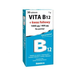 Vita B12+ kwas foliowy, tabletki do ssania, 30 sztuk