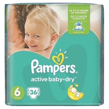 PAMPERS Extra Large 6, 16kg+,  36 szt.