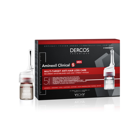 VICHY DERCOS AMINEXIL CLINICAL 5 męski płyn x 21 ampułek