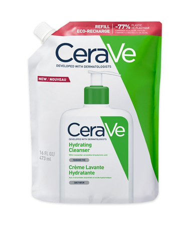 CeraVe Nawilżająca Emulsja do mycia, skóra normalna i sucha, opakowanie uzupełniające Refill, 473ml