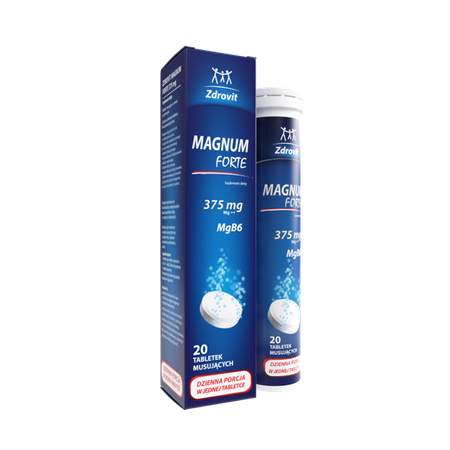 ZDROVIT MAGNUM FORTE 375mg x 20 tabletek musujących