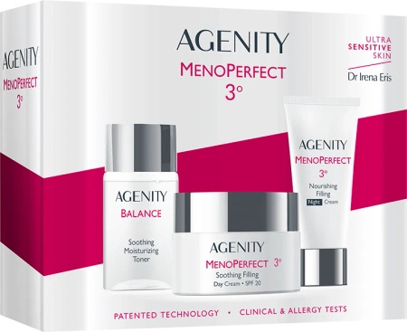Agenity Menoperfekt 3° Zestaw: Krem na dzień 50ml + krem na noc 25ml + Tonik 50ml Dr Irena Eris