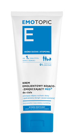 EMOTOPIC Krem kojąco-zmiękczający MED+ do ciała do codziennego stosowania, 200 ml