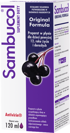 SAMBUCOL ORIGINAL FORMULA płyn 120 ml