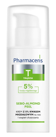 PHARMACERIS T SEBO-ALMOND PEEL 5% I stopnień złuszczania, krem złuszczający na noc, 50ml