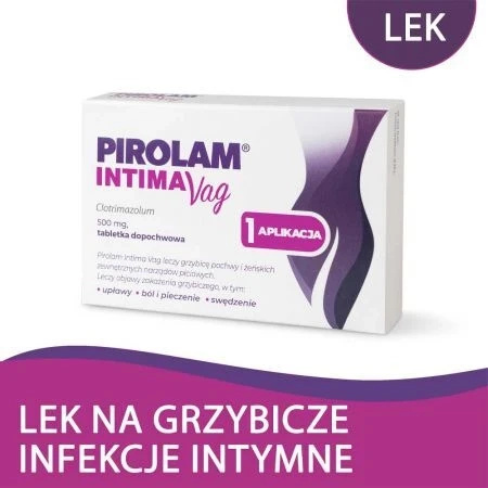 Pirolam Intima Vag 500mg Tabletka dopochwowa,  1 sztuka