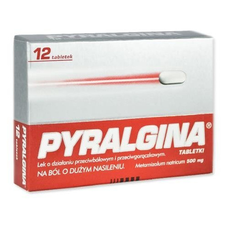 PYRALGINA 500 mg x 12 tabletek