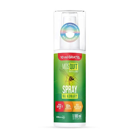 MosQuit Repellent Spray na komary, 20% DEET, 100ml