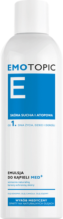 EMOTOPIC Emulsja do kąpieli MED+ do codziennego stosowania, 400ml