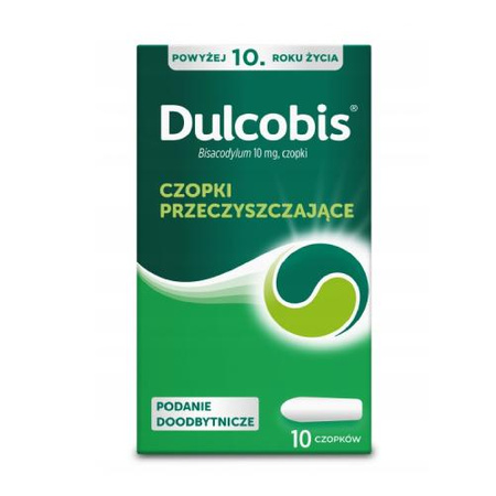 Dulcobis czopki doodbytnicze 10 mg, 10sztuk