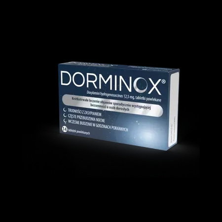 Dorminox 12,5 mg, 14 tabletek powlekanych