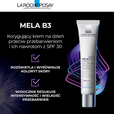La Roche-Posay Mela B3 SPF30 Korygujący krem na dzień przeciw przebarwieniom, 40ml