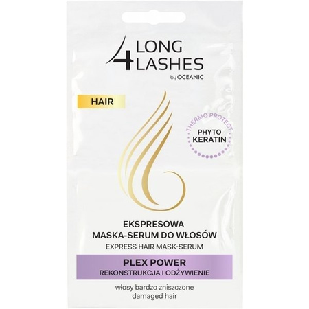LONG4LASHES HAIR  Ekspresowa maska-serum do włosów rekonstrukcja i odżywienie 2x6ml