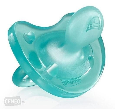 CHICCO Turkusowy smoczek Physio Soft 12m+ x 1 sztuka