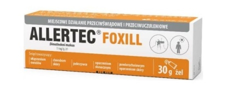 Allertec Foxill 1mg/g Żel na skórę, 30g DATA WAŻNOŚCI 31.05.2026r.