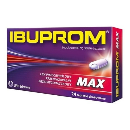 IBUPROM MAX 400 mg x 24 tabletki drażowane