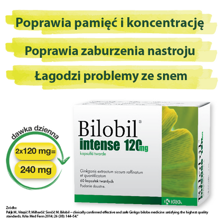 BILOBIL INTENSE 120 mg x 60 kapsułek