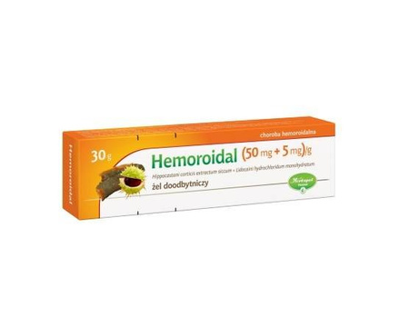 HEMOROIDAL (NEO-AESCULAN) żel doodbytniczy 30 g DATA WAŻNOŚCI 12.2025r.     