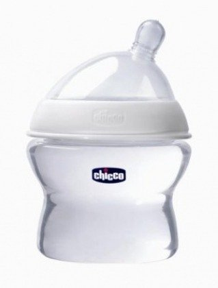 CHICCO Biała butelka NaturalFeeling 0m+, 150 ml