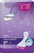  TENA Lady Maxi Night  wkładki anatomiczne 12 sztuk