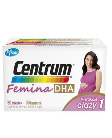 CENTRUM FEMINA 1 DHA x 30 tabletek + 30 kapsułek