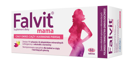 Falvit®mama witaminy dla kobiet w ciąży i matek karmiących, 60 tabl.