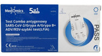 Test Combo antygenowy SARS-CoV-2 & Grypa A & Grypa B+ADV/ RSV - wymaz z nosa 5w1 - szybki test do samokontroli (LFIA) Medomics