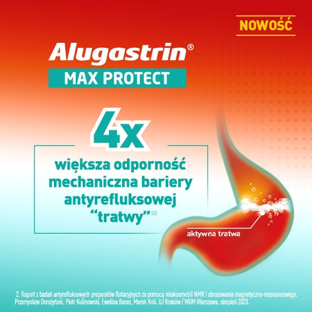 Alugastrin Max Protect - Przeciwrefluksowa zawiesina w saszetkach 10ml, 10 sztuk