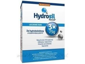 Hydrosil leczenie ran 3 x 75 g żel 225 g