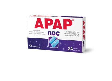 APAP NOC (500 mg + 25 mg) x 24 tabletki powlekane
