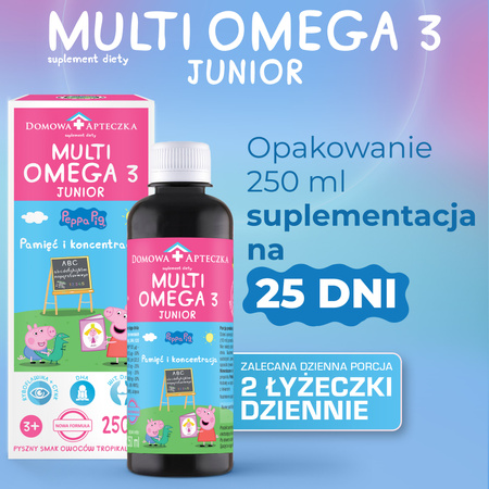 MULTIOMEGA 3 Junior płyn 250 ml  DATA WAŻNOŚCI 28.02.2026